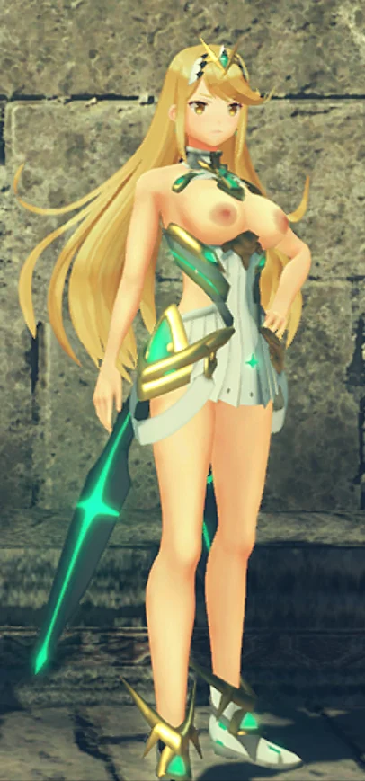 ゼノブレイド2 ヒカリの部分ヌード化 mod