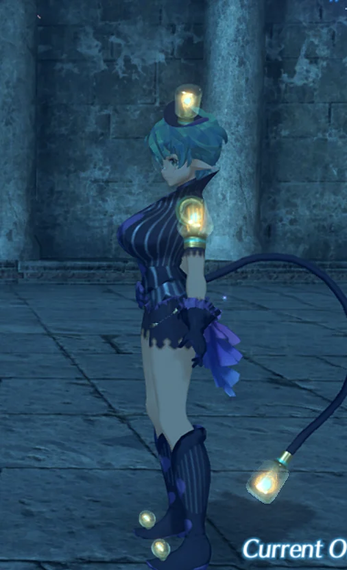 ゼノブレイド2 サイカのマント衣装を胸サイズ拡大（ムービー用） mod