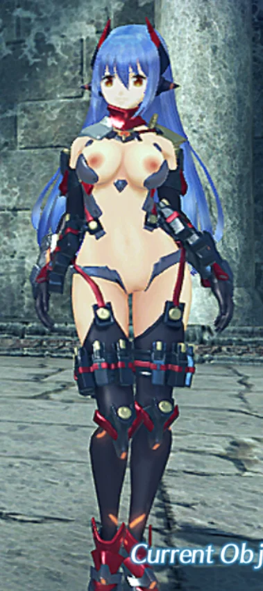 ゼノブレイド2 ハナJDの部分ヌード化 mod