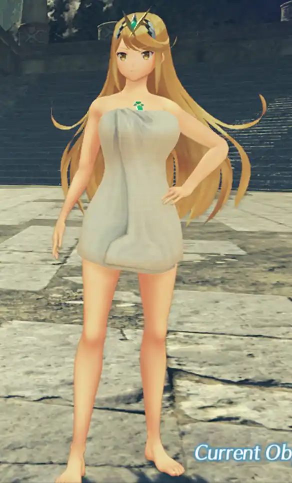 ゼノブレイド2 ヒカリのRadiant Beach衣装をバスローブ化 mod