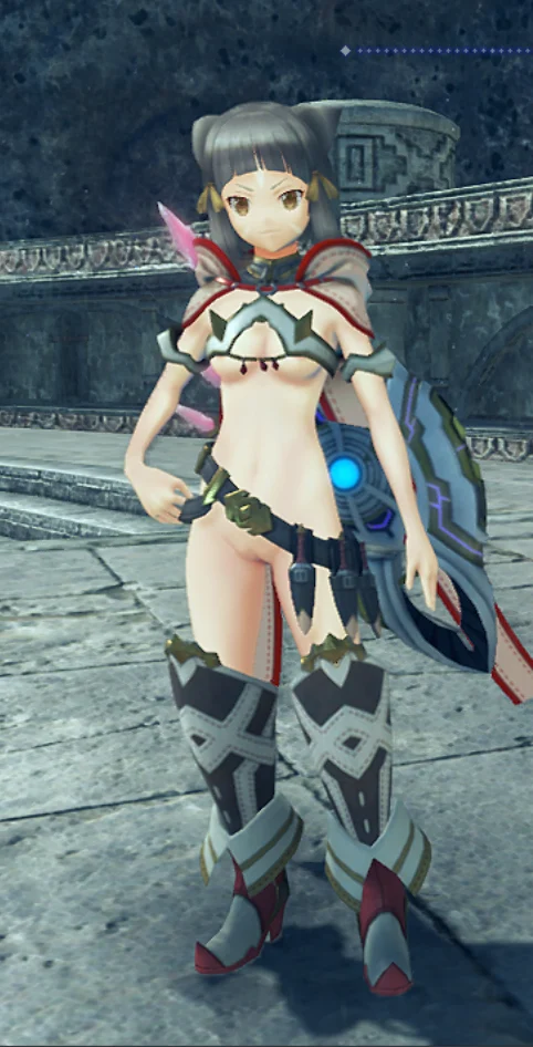 ゼノブレイド2 ニア（ドライバー）の部分ヌード化 mod