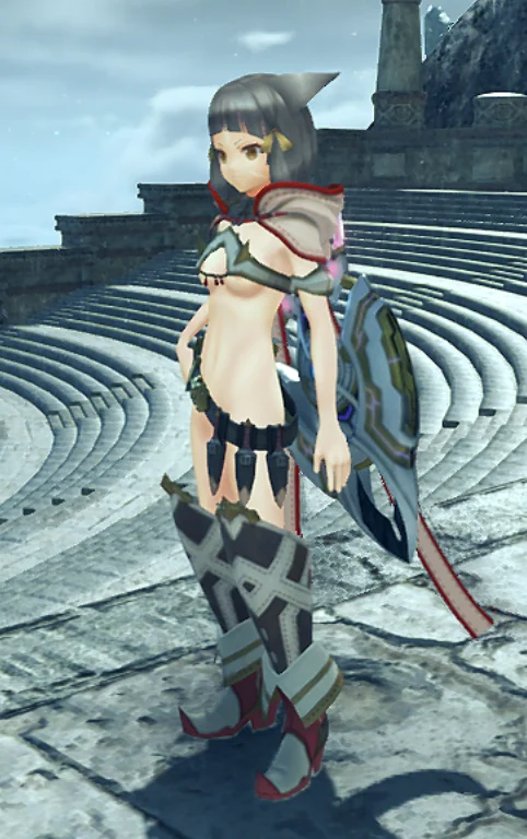 ゼノブレイド2 ニア（ドライバー）の部分ヌード化 mod