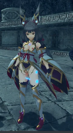 ゼノブレイド2 ニア（ブレイド）の部分ヌード化 mod