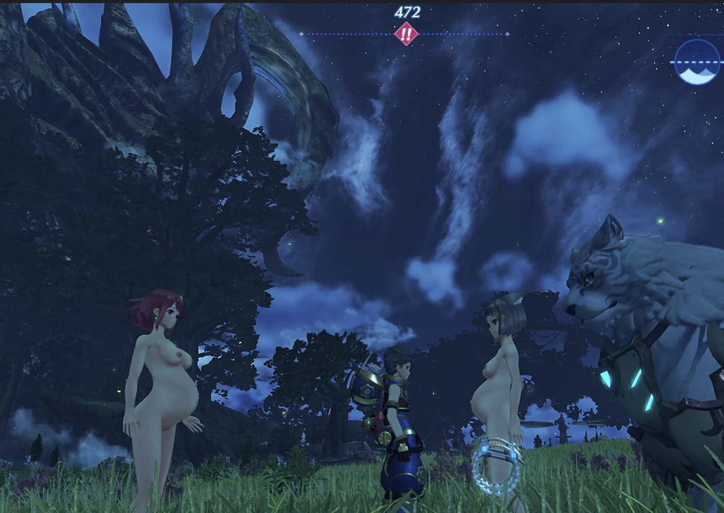 ゼノブレイド2 女性キャラ妊娠体型パック mod