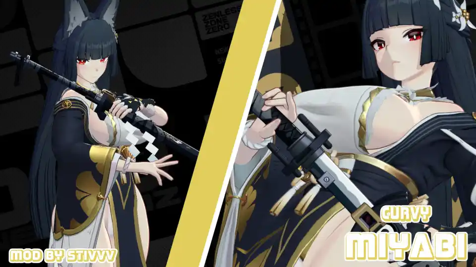 雅 Miyabi Curvy (skin) mod