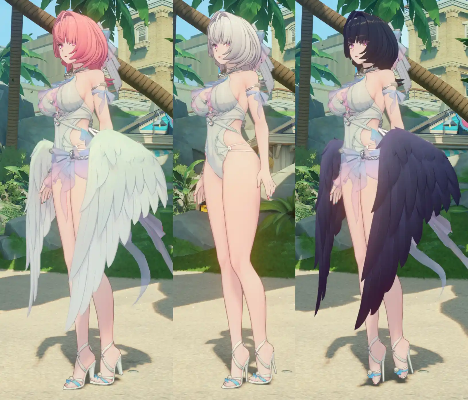 レミエール Remielle Swimsuit & Ballet Heels mod