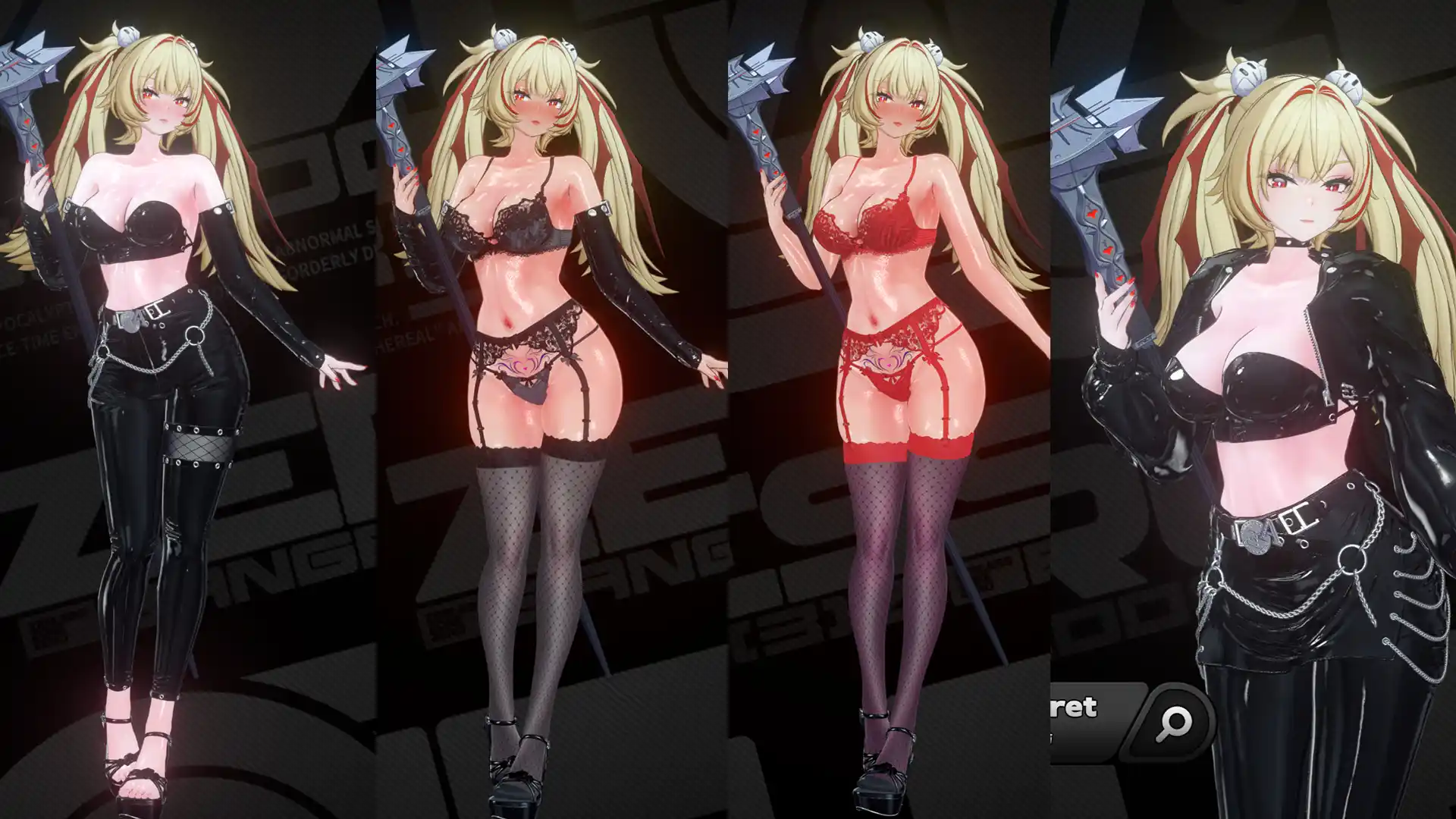 クラレッタ Claret Lewd Latex mod