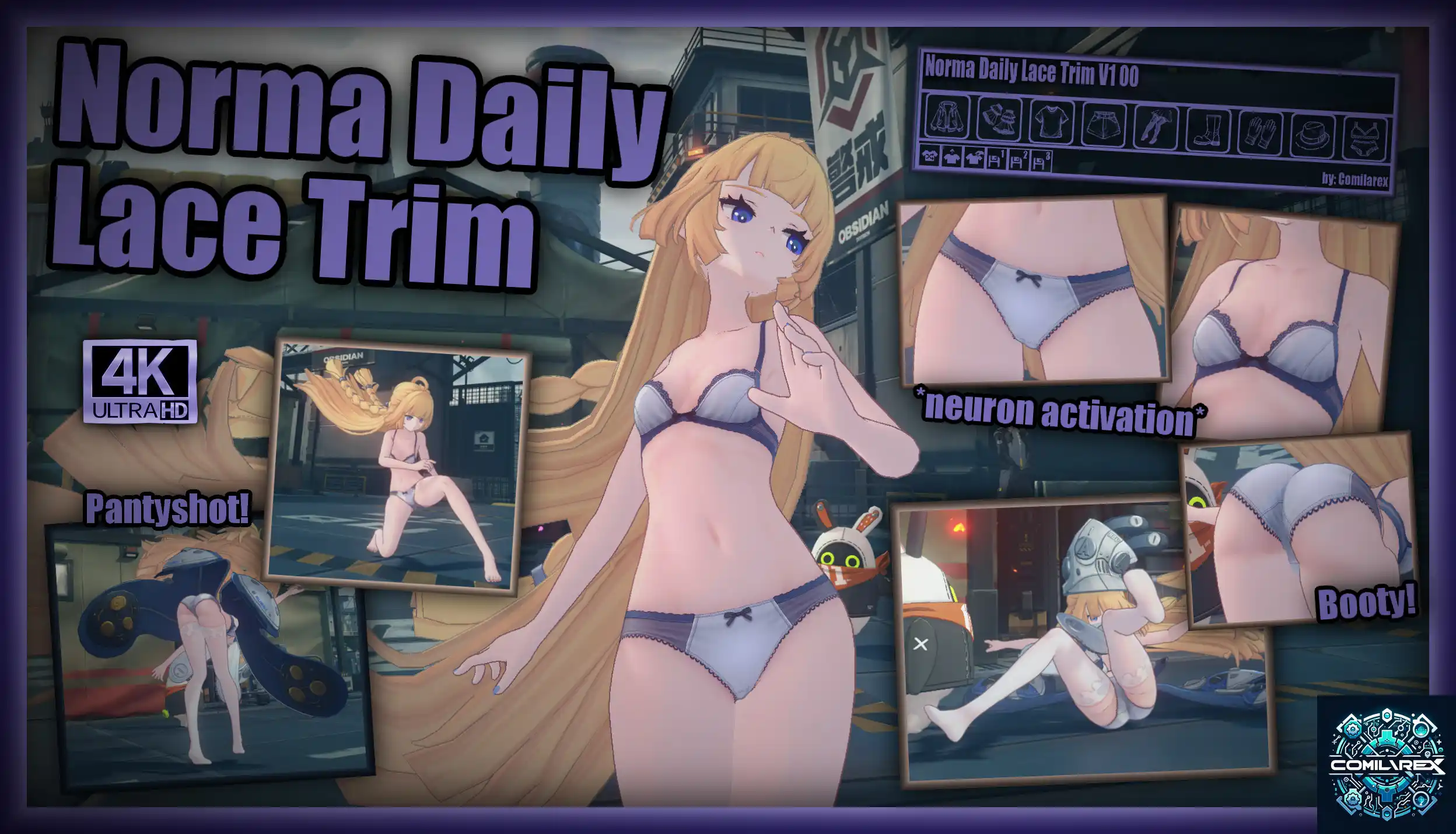 ノルムー Norma "Daily Lace Trim" Underwear + Dressup! mod