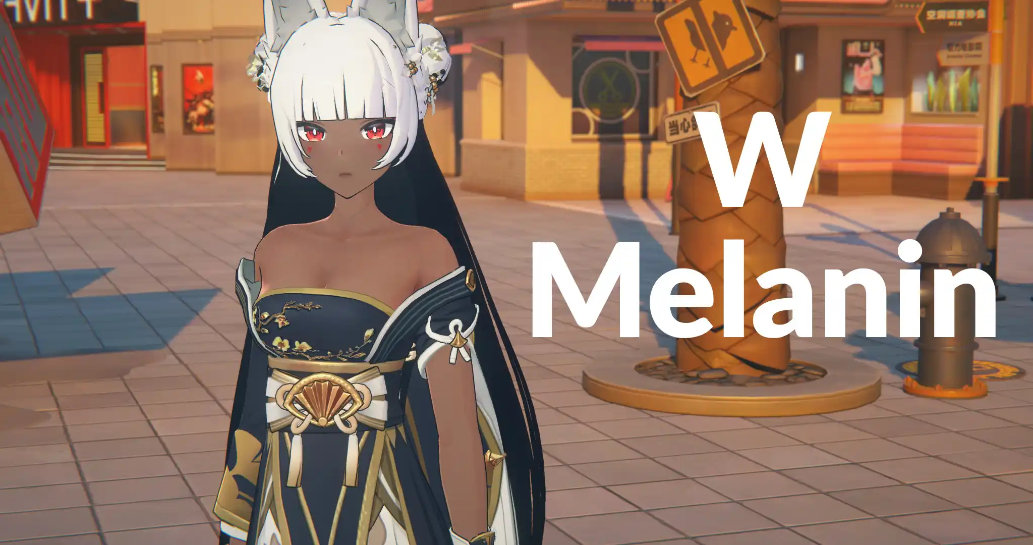 雅 Miyabi-Dignified Blossom But Better and Dark Skin mod