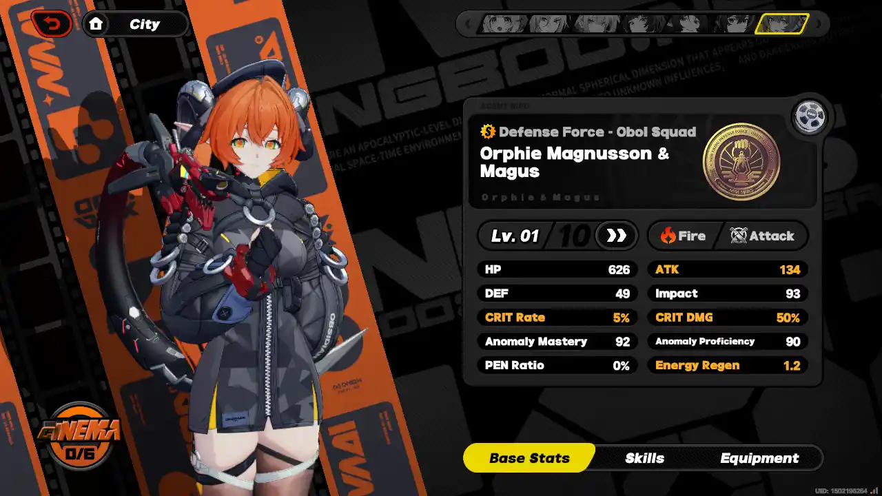 ゼンレスゾーンゼロ Orphie just a bit thiccer mod