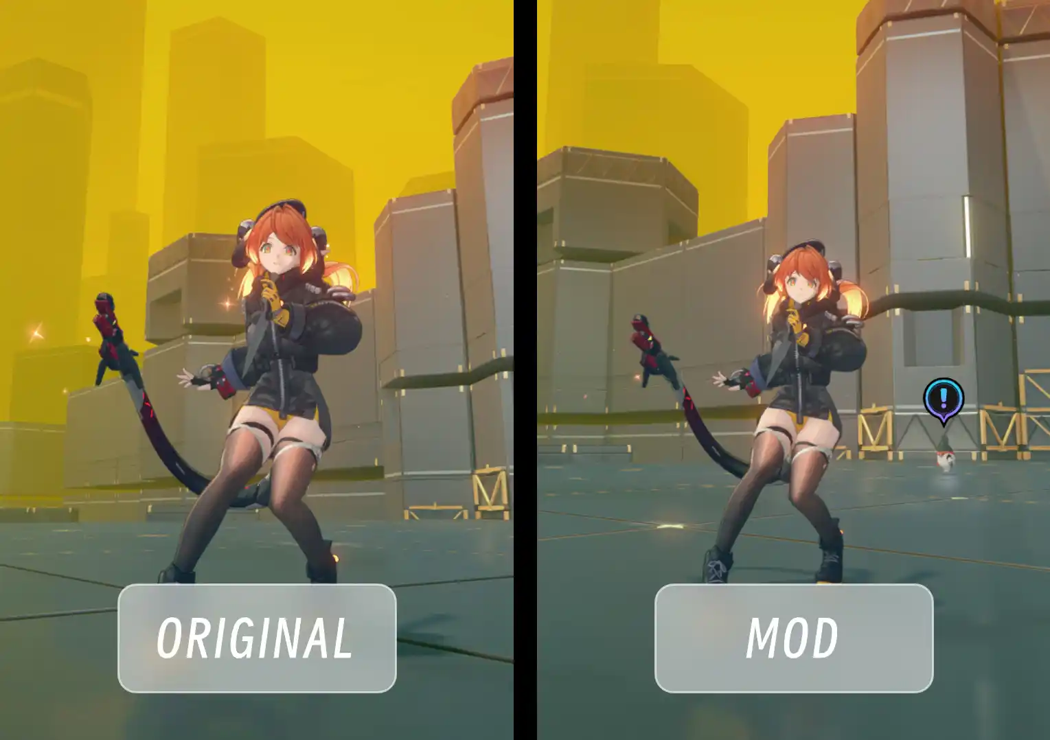 ゼンレスゾーンゼロ Orphie Short Skirt And Panties mod