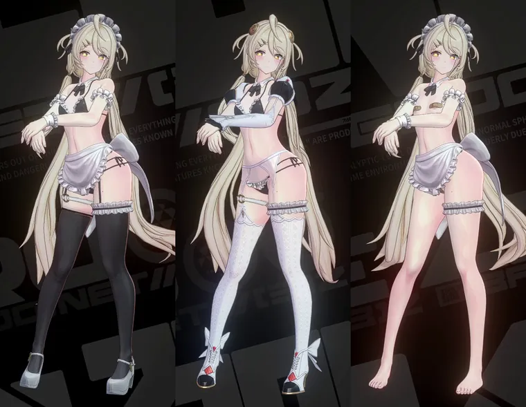 ゼンレスゾーンゼロ フィオニー Phoenix - Maid Bikini mod 2
