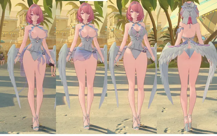 ゼンレスゾーンゼロ レミエール Remielle Swimsuit boob n skirt toggle mod